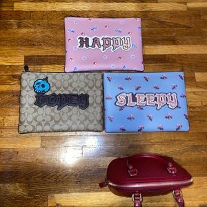A bundle of 3 Limited coach clutch and Gucci bag